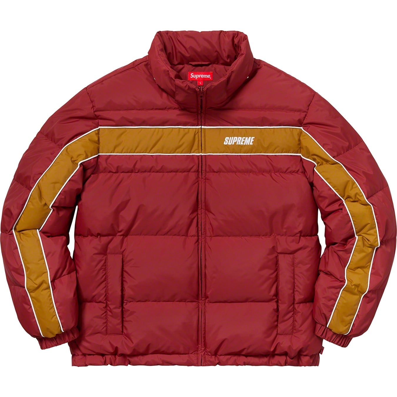 Stripe Panel Down Jacket view 4
